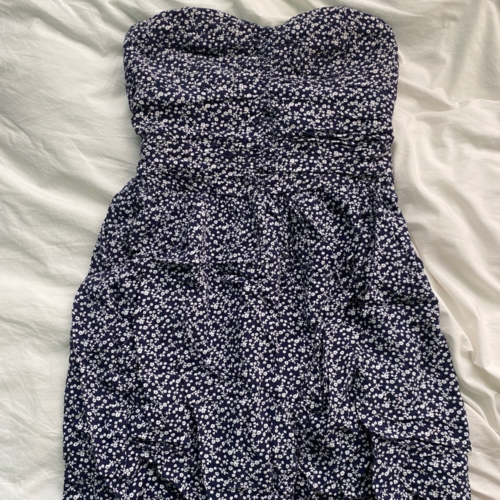 Floral Strapless Flowy Sundress